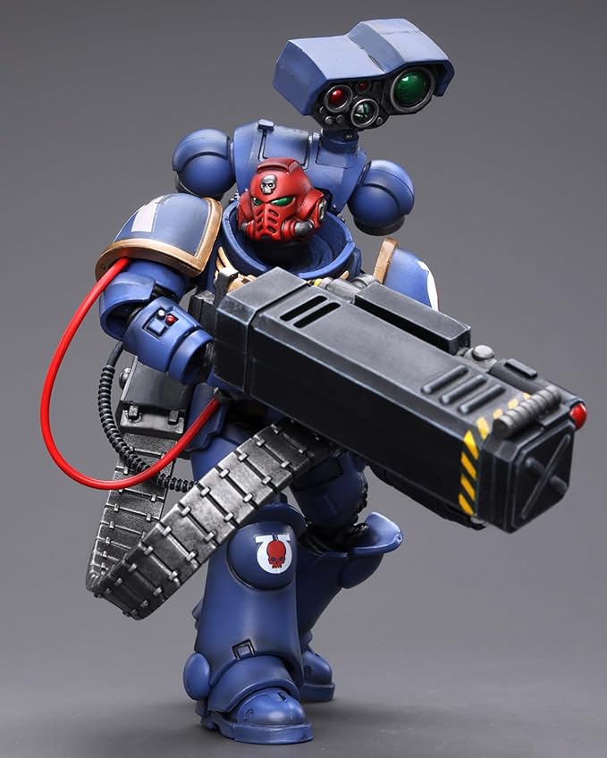 JOYTOY Warhammer 40K 1/18 Action Figures, Ultramarines Desolation Sergeant with Vengor Launcher Perfect for Collectors & Decor, Ideal Gift for Birthdays, Christmas, Character Figure - JT8803 - Figurio