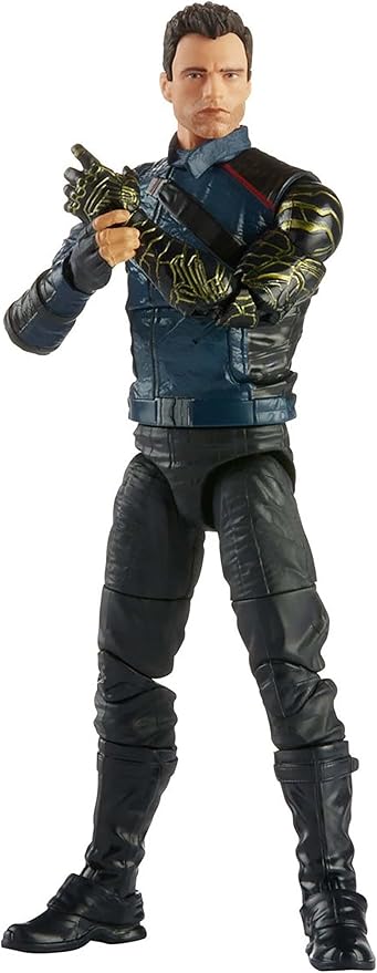 Marvel Legends Series Avengers 6-inch Action Figure Toy Winter Soldier, Premium Design and 2 Accessories, for Kids Age 4 and Up - Figurio