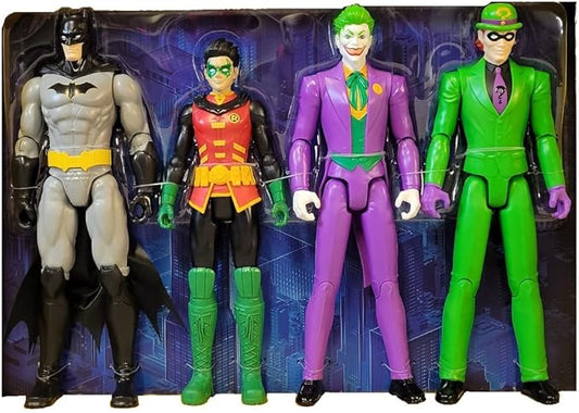 DC Comics Batman 4-Pack Action Figures Batman, Robin, The Joker, The Riddler - Figurio