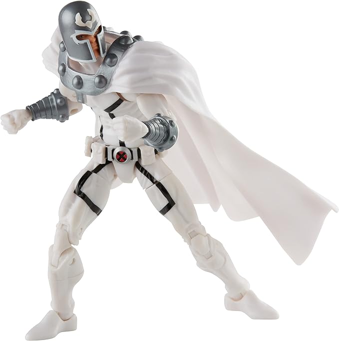 Marvel Hasbro Legends Series X-Men 6-inch Collectible Magneto Action Figure Toy, Premium Design and 2 Accessories, Ages 4 and Up, White - Figurio