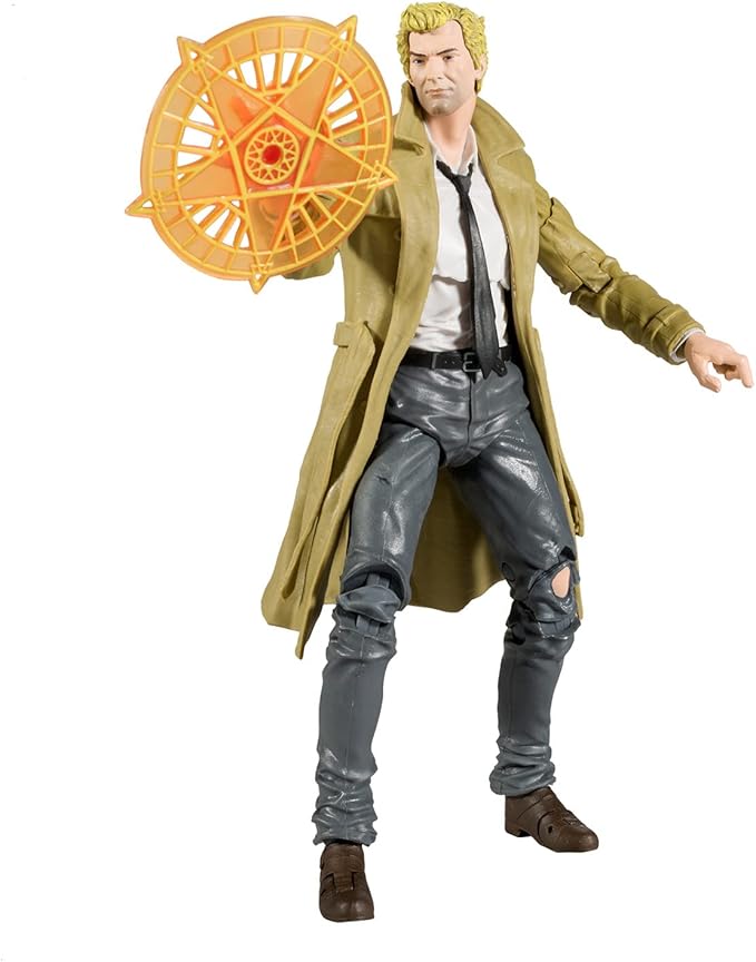 McFarlane Toys - DC Direct 7IN Figure with Comic - Black ADAM WV1 - John Constantine, Multicolor - Figurio