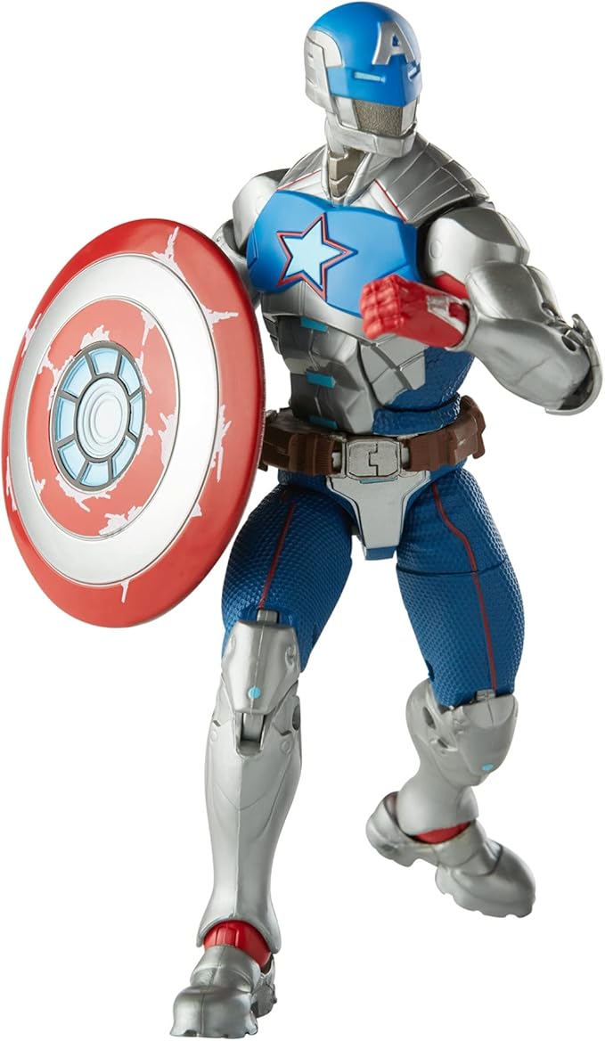 Marvel Hasbro Legends Series 6-inch Collectible Civil Warrior Action Figure Toy for Age 4 and Up with Shield Accessory , White - Figurio