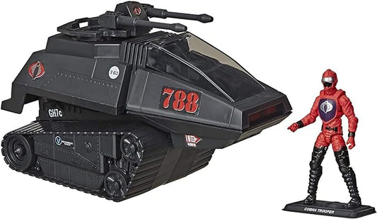 Hasbro G.I.Joe Retro Cobra H.I.S.S.Tank Exclusive Vehicle with 3 3/4 inch Driver - Figurio