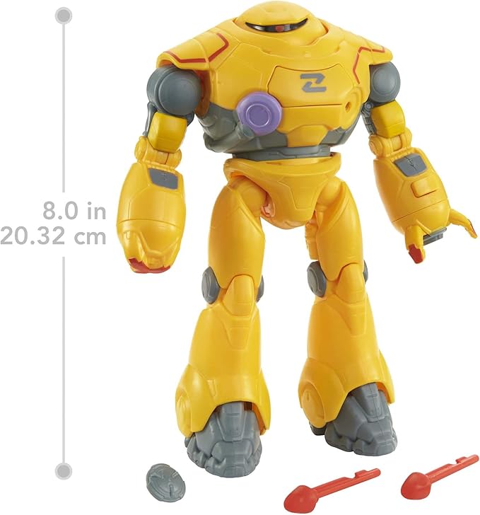 Mattel Disney and Pixar Lightyear Action Figure & Accessories, Battle Equipped Zyclops Robot Toy with Projectiles, Blasting & Eject Action - Figurio