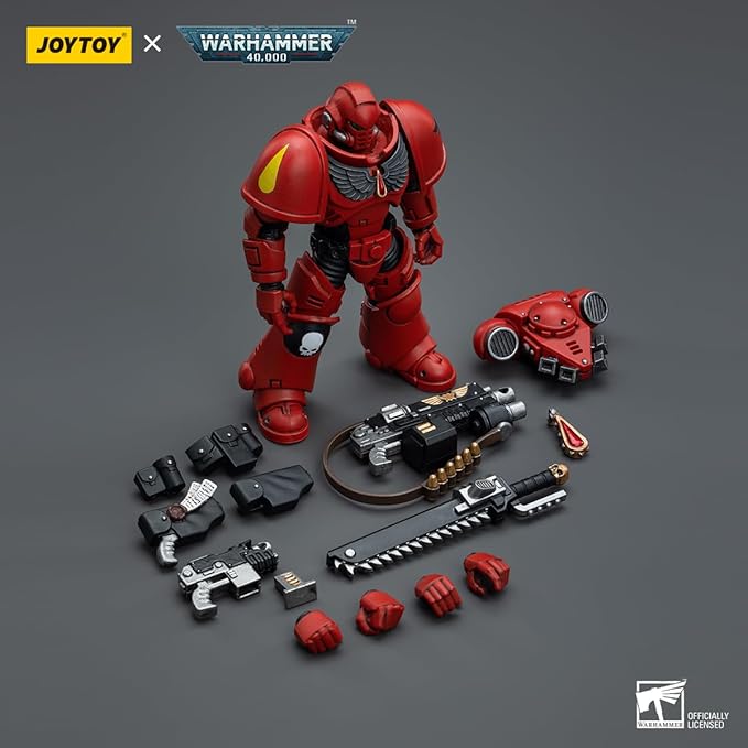 JOYTOY HAPPXYGG Warhammer 40k 1/18 4.7-inch Blood Angels Intercessors action figure model toy series - Figurio