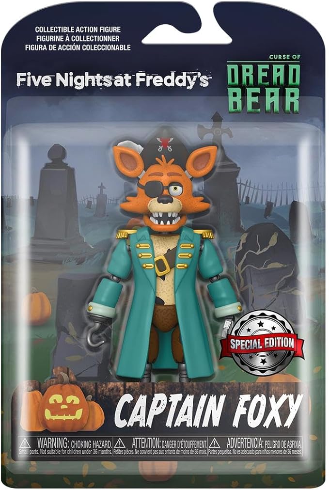 Funko Action Figure: Five Nights at Freddy's (FNAF) Dreadbear - Captain Foxy - Collectible Toy - Gift Idea - Official Merchandise - Figurio