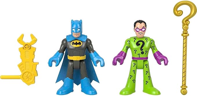 Fisher-Price Imaginext DC Super Friends Batman & The Riddler Figure Set for Preschool Kids Ages 3 to 8 Years - Figurio