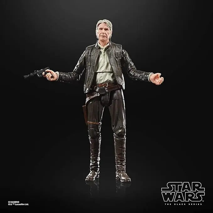 STAR WARS The Black Series Archive Han Solo Toy 6-Inch-Scale The Force Awakens Collectible Action Figure, Toys for Kids 4 and Up - Figurio