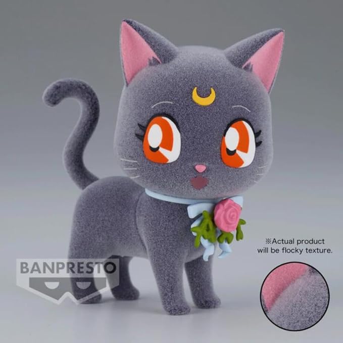 Banpresto - Pretty Guardian Sailor Moon - Fluffy Puffy - Dress Up Style Luna Figure - Figurio