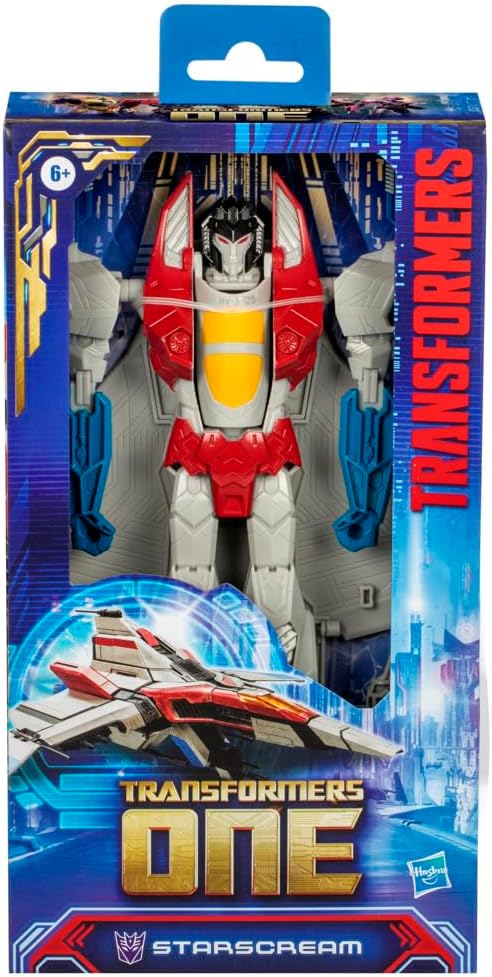 Transformers One Mega Changer Starscream 11-Inch Robot Action Figure, Interactive Toys for Boys and Girls Ages 6 and Up - Figurio