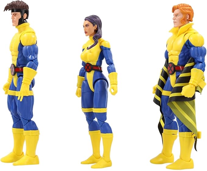 Marvel Legends Series Banshee, Gambit, & Psylocke X-Men 60th Anniversary Action Figure Set, 6-Inch - Figurio