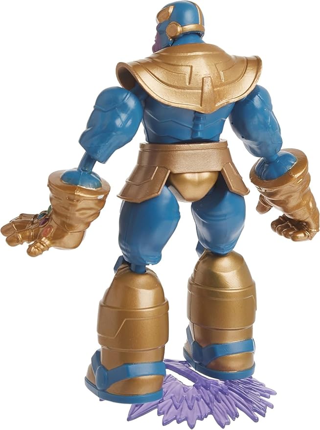 Avengers Marvel Bend and Flex Action Figure Toy, 6-Inch Flexible Thanos Figure, Includes Blast Accessory, for Kids Ages 4 and Up - Figurio