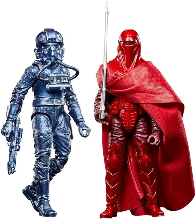 STAR WARS The Black Series Carbonized Collection Emperor’s Royal Guard & TIE Pilot, Return of The Jedi 6-Inch Action Figures (Amazon Exclusive) - Figurio