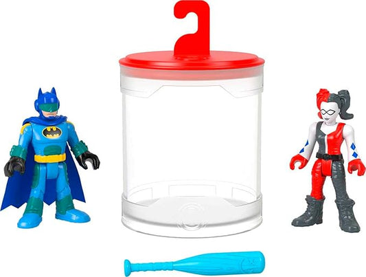 Fisher-Price Imaginext DC Super Friends Batman Toys, Color Changers Figure Set, Batman & Harley Quinn for Preschool Kids Ages 3+ Years - Figurio