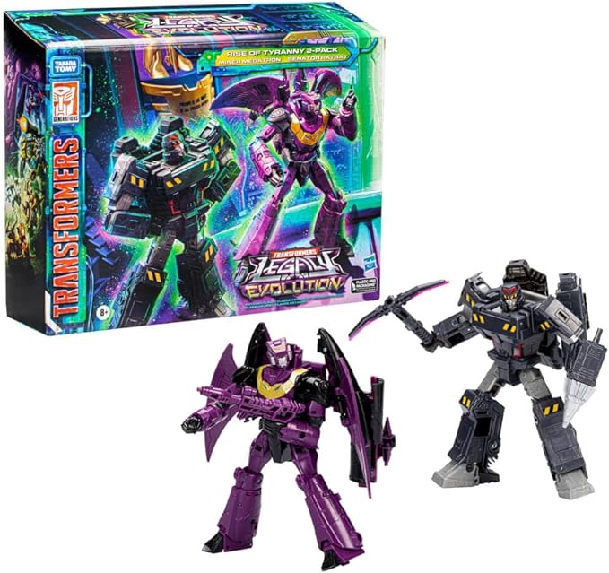 Transformers Toys Legacy Evolution Miner Megatron & Senator Ratbat Rise of Tyranny 2-Pack, 7-inch, Action Figures for Boys and Girls Ages 8 and Up (Amazon Exclusive) - Figurio