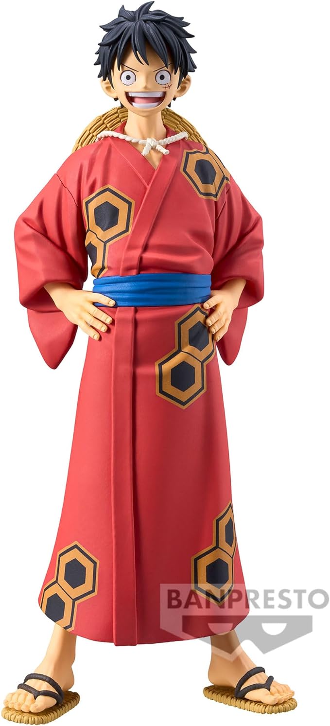 Banpresto - One Piece - Wanokuni Monkey D. Luffy (Yukata ver.), Bandai Spirits DXF ~The Grandline Series~ Figure - Figurio