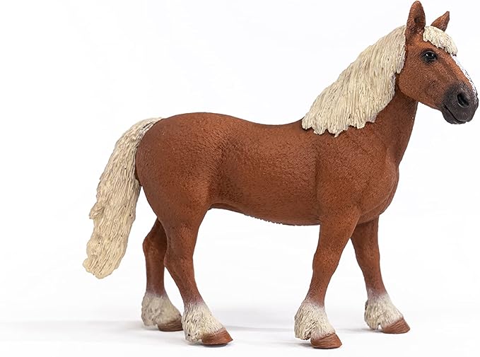 Schleich Farm World Horse Toy for Girls and Boys Ages 3+, Belgian Draft Horse, 4.6 inch - Figurio