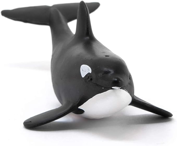 Schleich Wild Life, Ocean and Marine Life Toy Animals for Kids, Baby Orca Whale Toy Figurine, Ages 3+ - Figurio