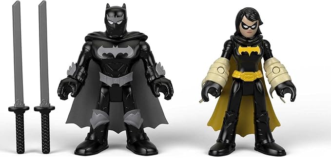 DC SUPER FRIENDS Fisher-Price Imaginext, Black Bat & Ninja Batman - Figurio