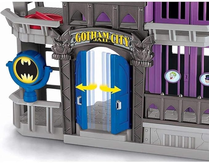 Fisher-Price Imaginext DC Super Friends Gotham City Jail Playset with Batman and Bane Figures for preschool kids ages 3-8 years - Figurio