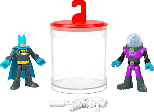 Fisher-Price Imaginext DC Super Friends Batman Toys, Color Changers Figure Set, Batman & Mr. Freeze for Preschool Kids Ages 3+ Years - Figurio