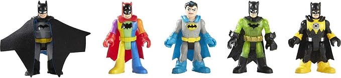 Fisher-Price Imaginext DC Super Friends Batman Toys 80th Anniversary Collection Figure Set for Adults & Preschool Kids Ages 3+ Years - Figurio