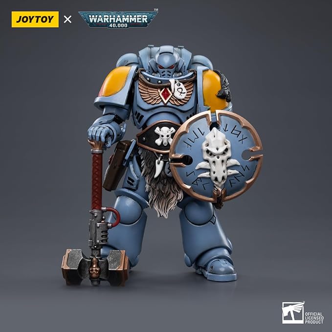 JOYTOY 1/18 Action Figure Warhammer 40,000 Space Wolves Claw Pack Sigyrr Stoneshield 4.6inch Collectible Action Figures Kits - Figurio