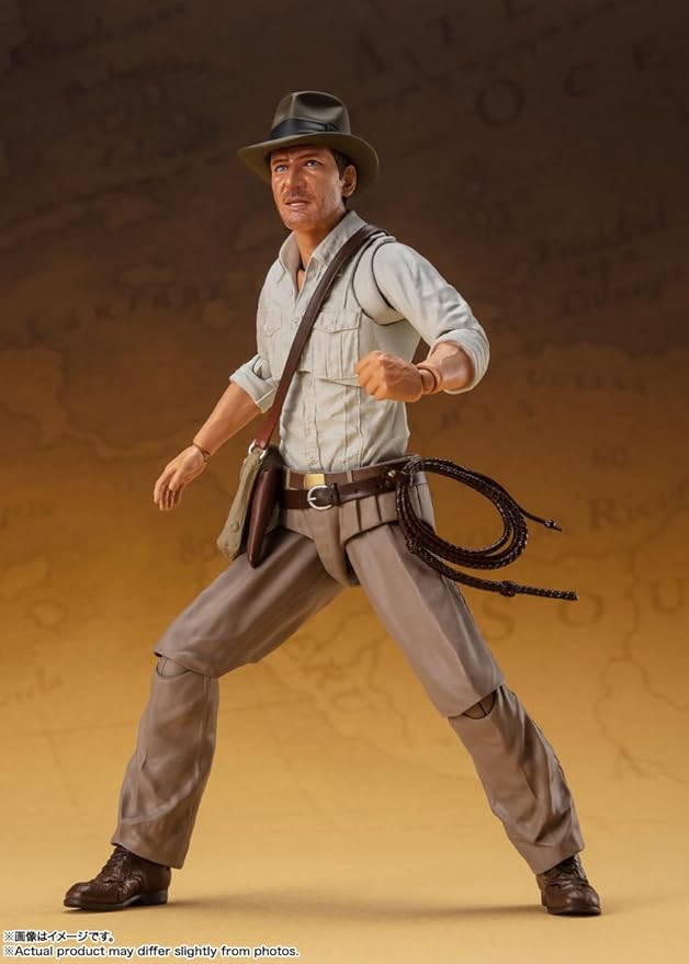 BANDAI SPIRITS S.H. Figuarts Indiana Jones (Raders/Lost Arc Holy Ark), Approx. 5.9 inches (150 mm), ABS & PVC, Painted Action Figure - Figurio