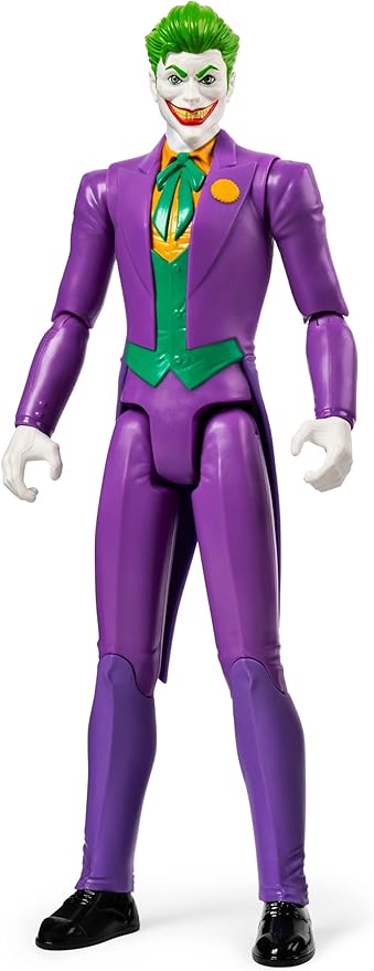 Spin Master Batman Toys Collection Flexible 12 Inch Joker Villain Action Figure for Children Ages 4 and Up - Figurio