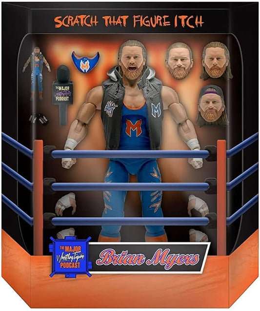 Super7 Major Wrestling Podcast Ultimates: Brian Myers Action Figure, Multicolor - Figurio