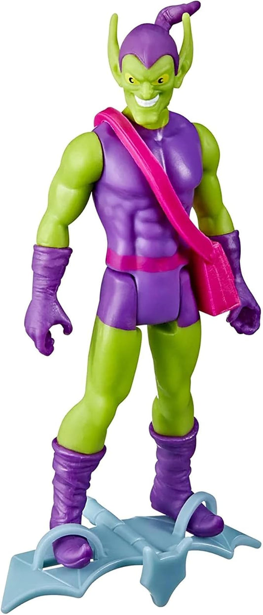 Marvel Legends Series 3.75-inch Retro 375 Collection Green Goblin Action Figure Toy, 2 Accessories - Figurio