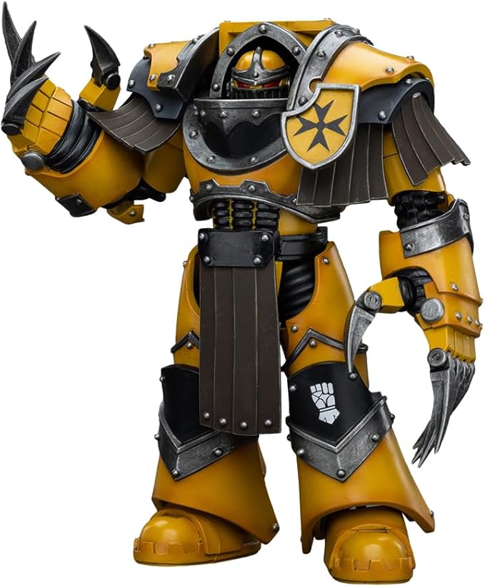 JOYTOY Warhammer 40,000 1/18 Action Figure Imperial Fists Legion Cataphractii Terminator Squad Legion Cataphractii with Lightning Claws Collection Model Birthday Gifts - Figurio