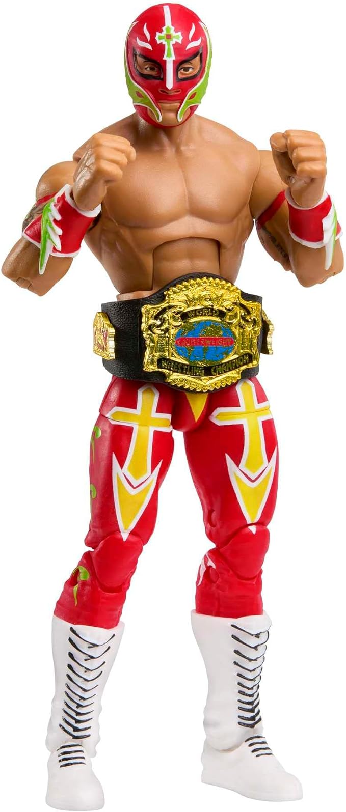 Mattel WWE Rey Mysterio Elite Collection Action Figure, Deluxe Articulation & Life-like Detail with Iconic Accessories, 6-inch - Figurio