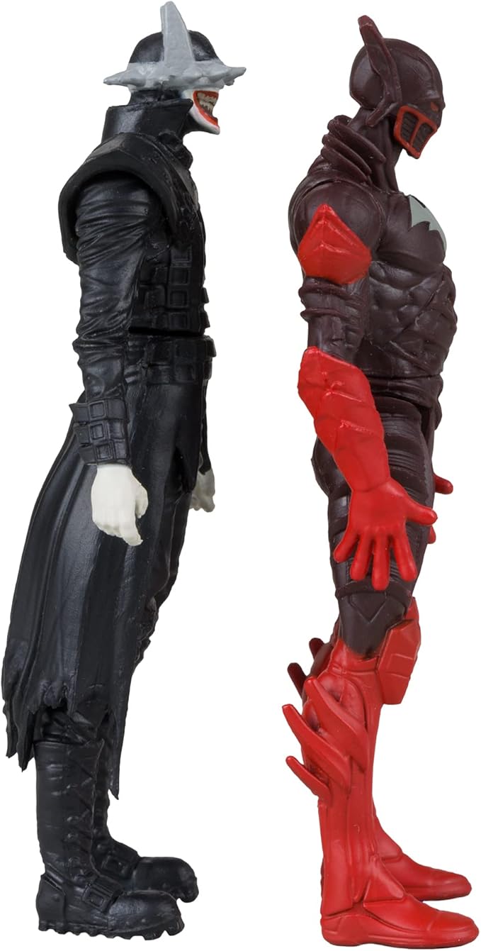 McFarlane Toys - DC Direct Page Punchers 2pk Batman Who Laughs & Red Death 3in Figures with Comic - Figurio