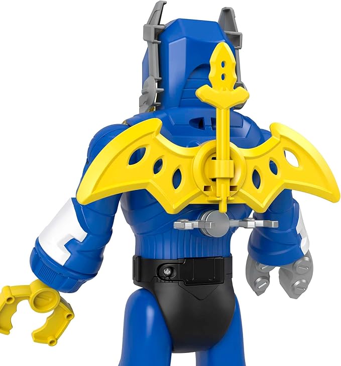 Fisher-Price Imaginext DC Super Friends Batman Toys Insider & Exo Suit 12-Inch Robot with Lights Sounds & Figure for Kids Ages 3+ Years - Figurio