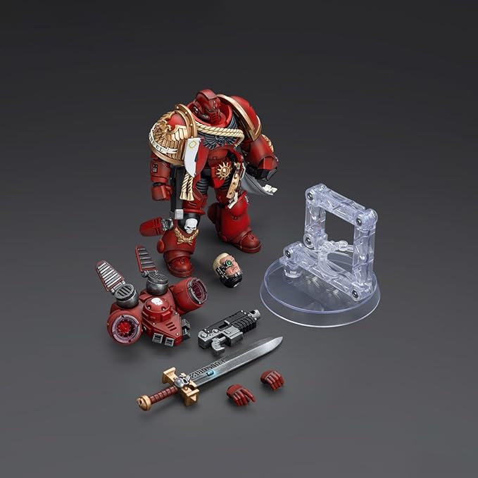 JOYTOY1/18 Action Figure Warhammer 40,000 Blood Angels Captain with Jump Pack Collection Model Birthday Gift - Figurio