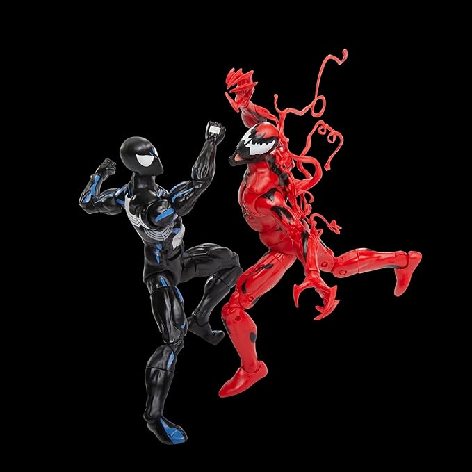 Marvel Legends Series Spider-Man Symbiote & Carnage 6-Inch Collectible Action Figures 2-Pack, Toys for Ages 4 and Up - Figurio