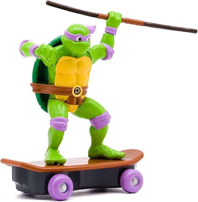 Teenage Mutant Ninja Turtles 5" Sewer Shredders Donatello Classic Edition for Ages 3+ - Shred & Battle with Bo Staff - Collect All 4! - Figurio