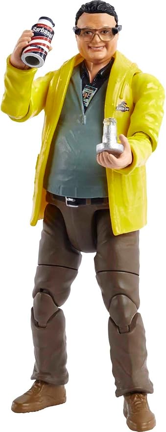 Mattel Jurassic World Mattel Jurassic Park Hammond Collection Action Figure, Dennis Nedry Collectible Articulated Figure, 3.75 inch - Figurio