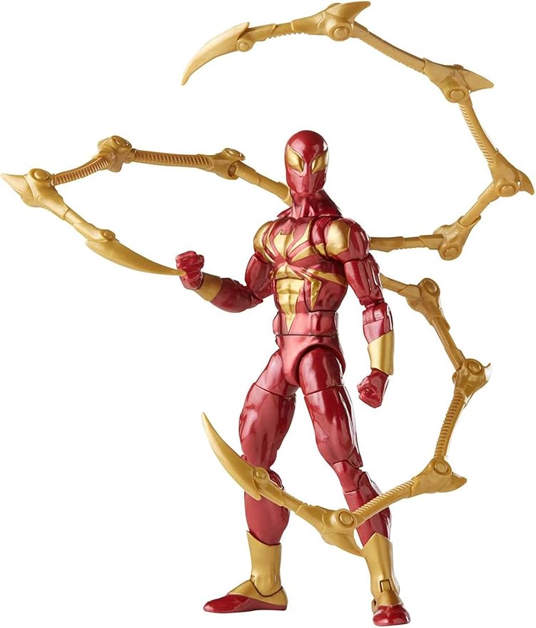 Spider-Man Marvel Legends Series 6-inch Iron Spider Action Figure Toy, includes 2 Accessories - Figurio