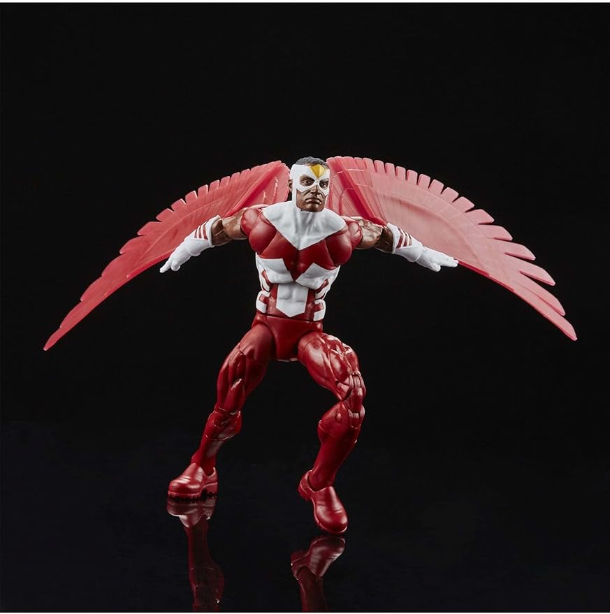 Marvel Legends Series Falcon 6-inch Retro Packaging Action Figure Toy, 3 Accessories - Figurio