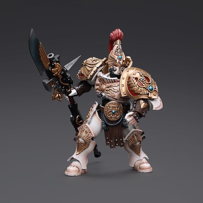 JOYTOY Warhammer 40,000 1/18 Action Figure Adeptus Custodes Solar Watch Custodian Guard with Guardian Spear Collection Model Birthday Gifts - Figurio