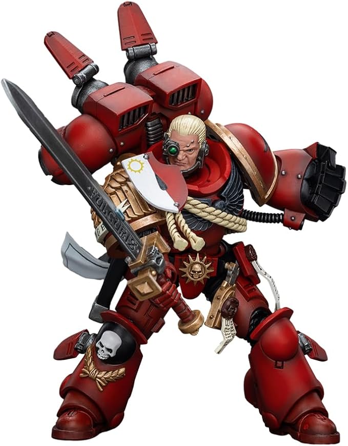 JOYTOY1/18 Action Figure Warhammer 40,000 Blood Angels Captain with Jump Pack Collection Model Birthday Gift - Figurio