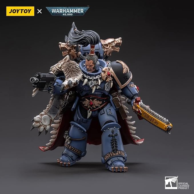 JOYTOY1/18 Warhammer 40,000 Action Figure Space Wolves Ragnar Blackmane Collection Model Birthday Gift - Figurio