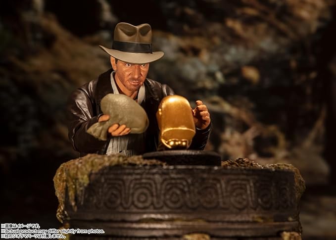 BANDAI SPIRITS S.H. Figuarts Indiana Jones (Raders/Lost Arc Holy Ark), Approx. 5.9 inches (150 mm), ABS & PVC, Painted Action Figure - Figurio