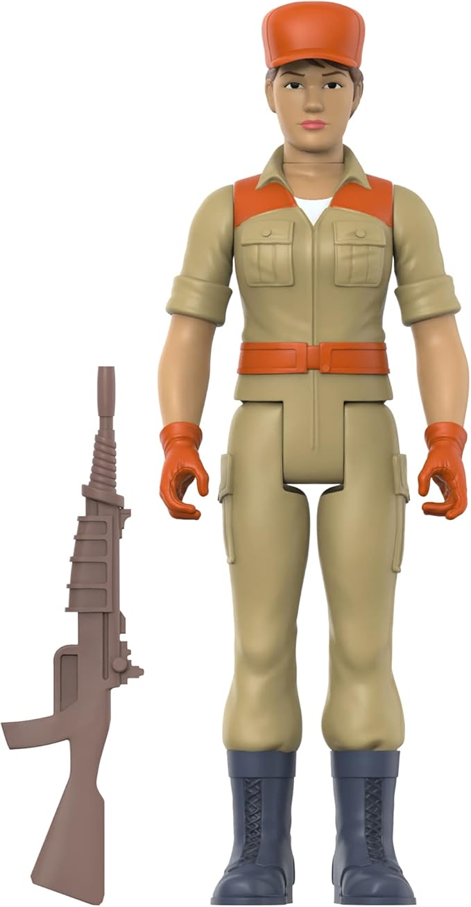 Super7 G.I. Joe Female Combat Engineer Ponytail Hair (Tan) 3.75 in ReAction Figure Classic Collectibles and Retro Toys - Figurio