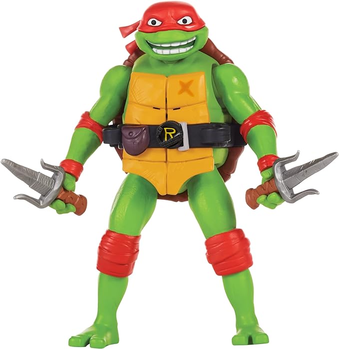 Teenage Mutant Ninja Turtles: Mutant Mayhem 5.5” Raphael Deluxe Ninja Shouts Figure by Playmates Toys - Figurio