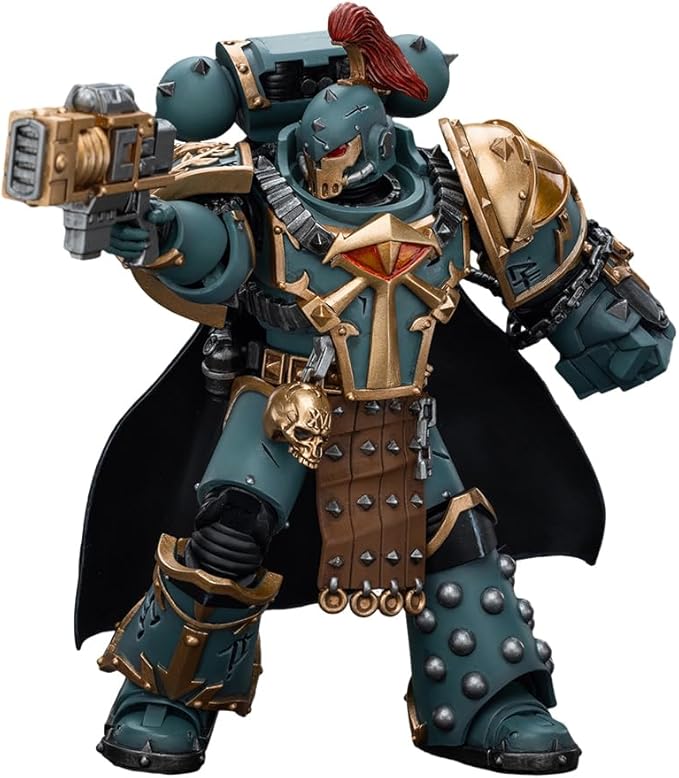 JOYTOY Warhammer 30K The Horus Heresy 1/18 Action Figure Sons of Horus Legion Praetor with Power Fist Collection Model Birthday Gifts - Figurio