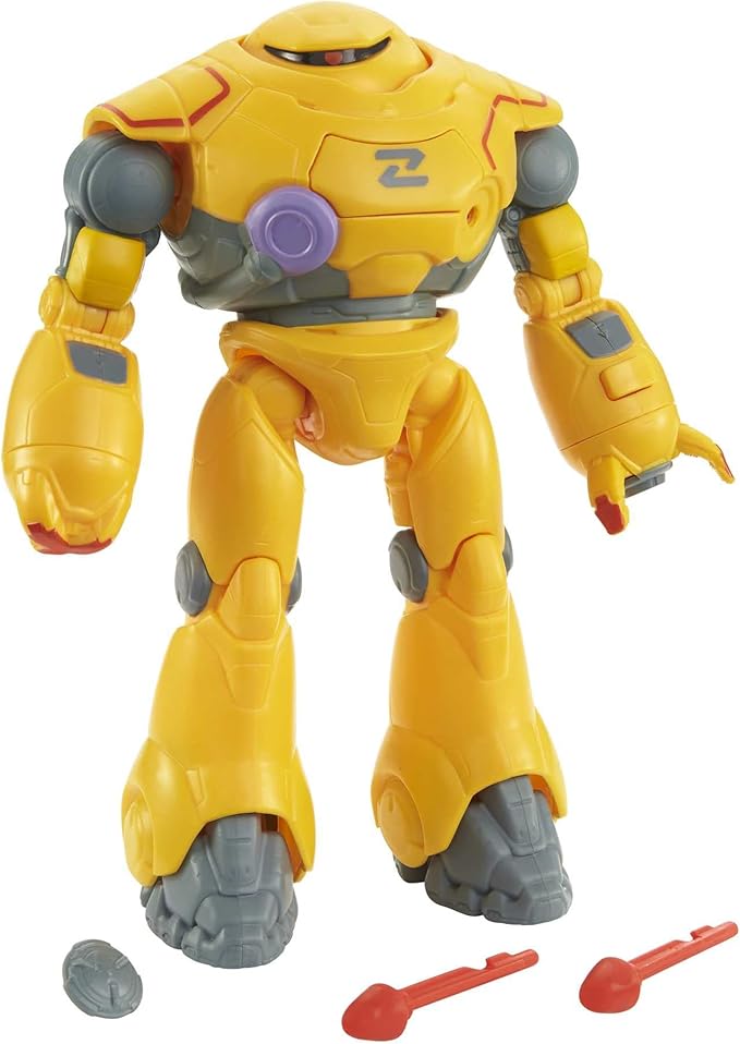 Mattel Disney and Pixar Lightyear Action Figure & Accessories, Battle Equipped Zyclops Robot Toy with Projectiles, Blasting & Eject Action - Figurio