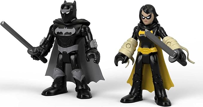 DC SUPER FRIENDS Fisher-Price Imaginext, Black Bat & Ninja Batman - Figurio